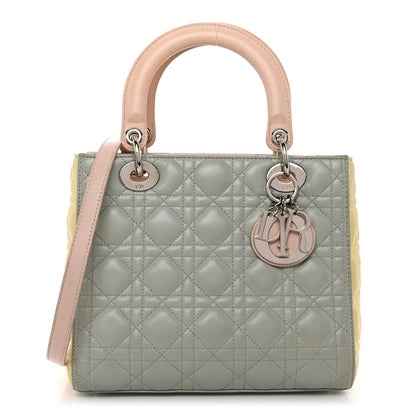 Christian Dior Lambskin Cannage Medium Tri-Color Lady Dior Multicolor 1 of 10