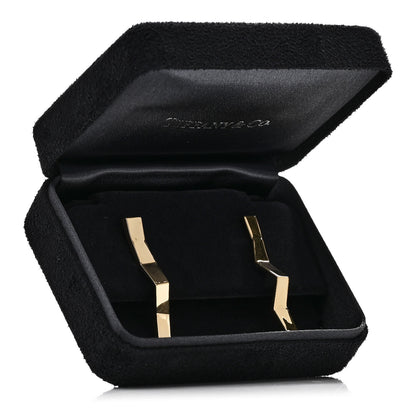 Tiffany 18K Yellow Gold Frank Gehry Fold Earrings 6 of 6