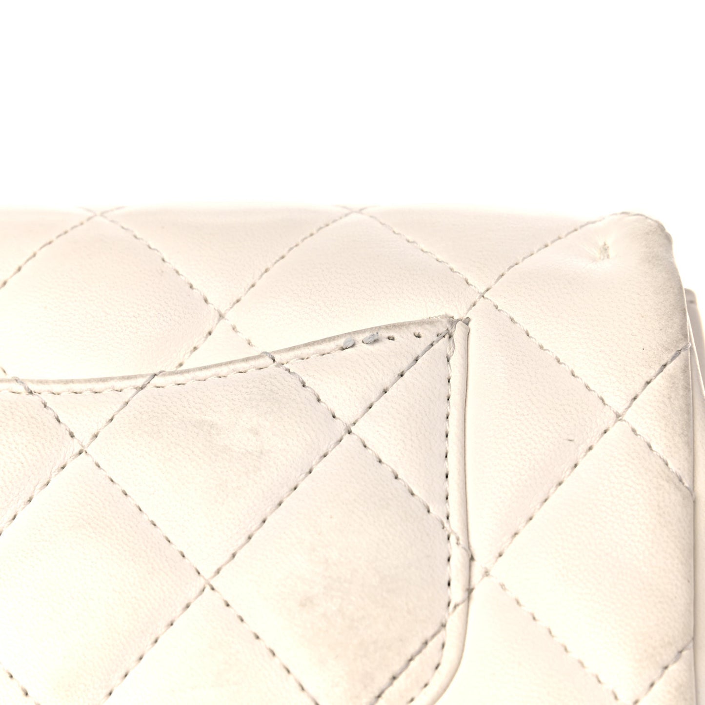 Lambskin Quilted Mini My Precious Flap White