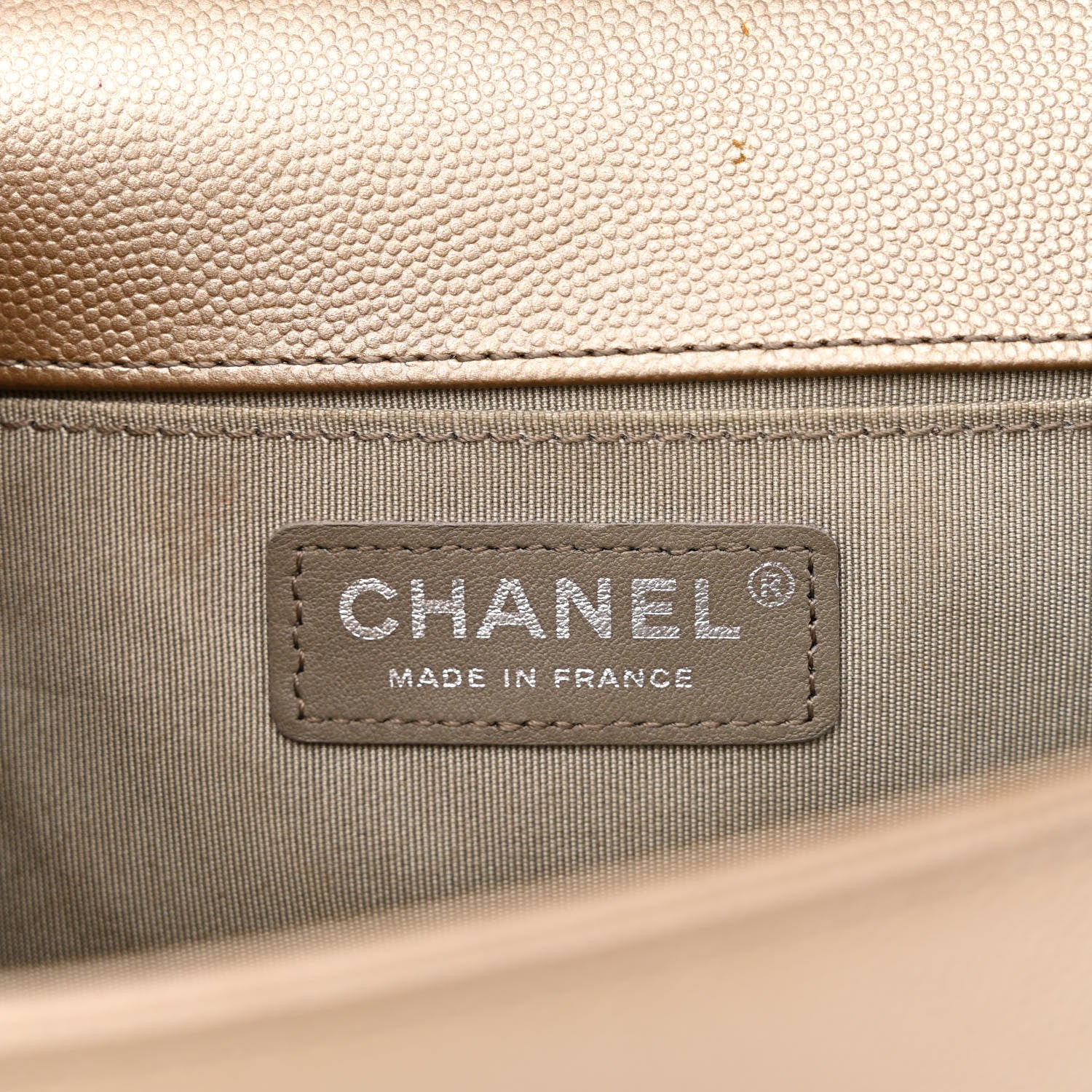 Chanel Metallic Caviar Quilted Medium Boy Flap Copper 5 of 12