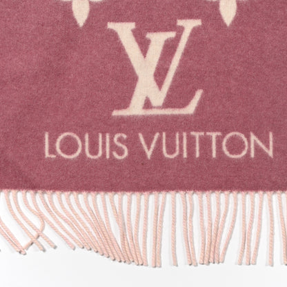Louis Vuitton Cashmere Monogram Gradient Reykjavik Scarf Light Pink 3 of 4