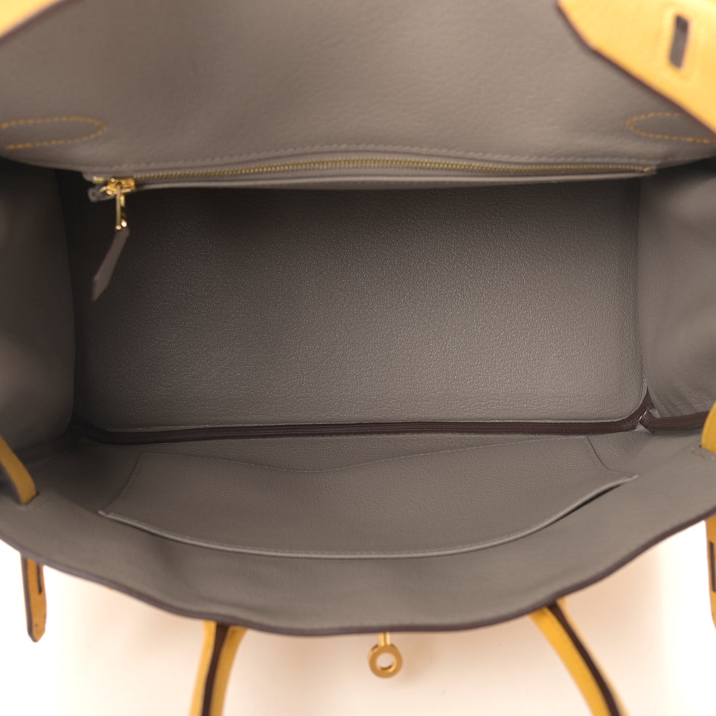 Togo Horseshoe Birkin 30 Jaune Ambre Etain