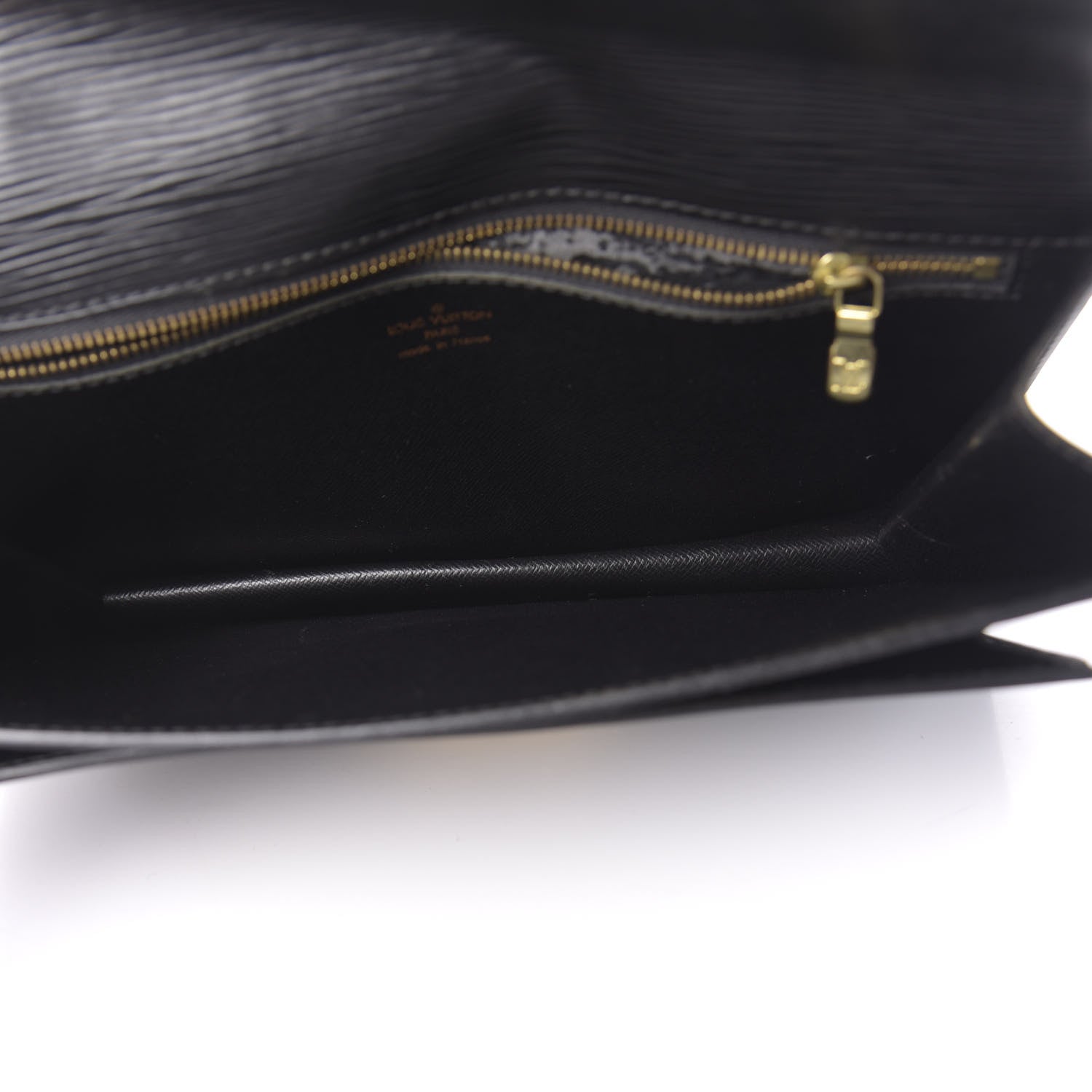 Louis Vuitton Epi Pochette Sellier Dragonne Clutch Black 5 of 11