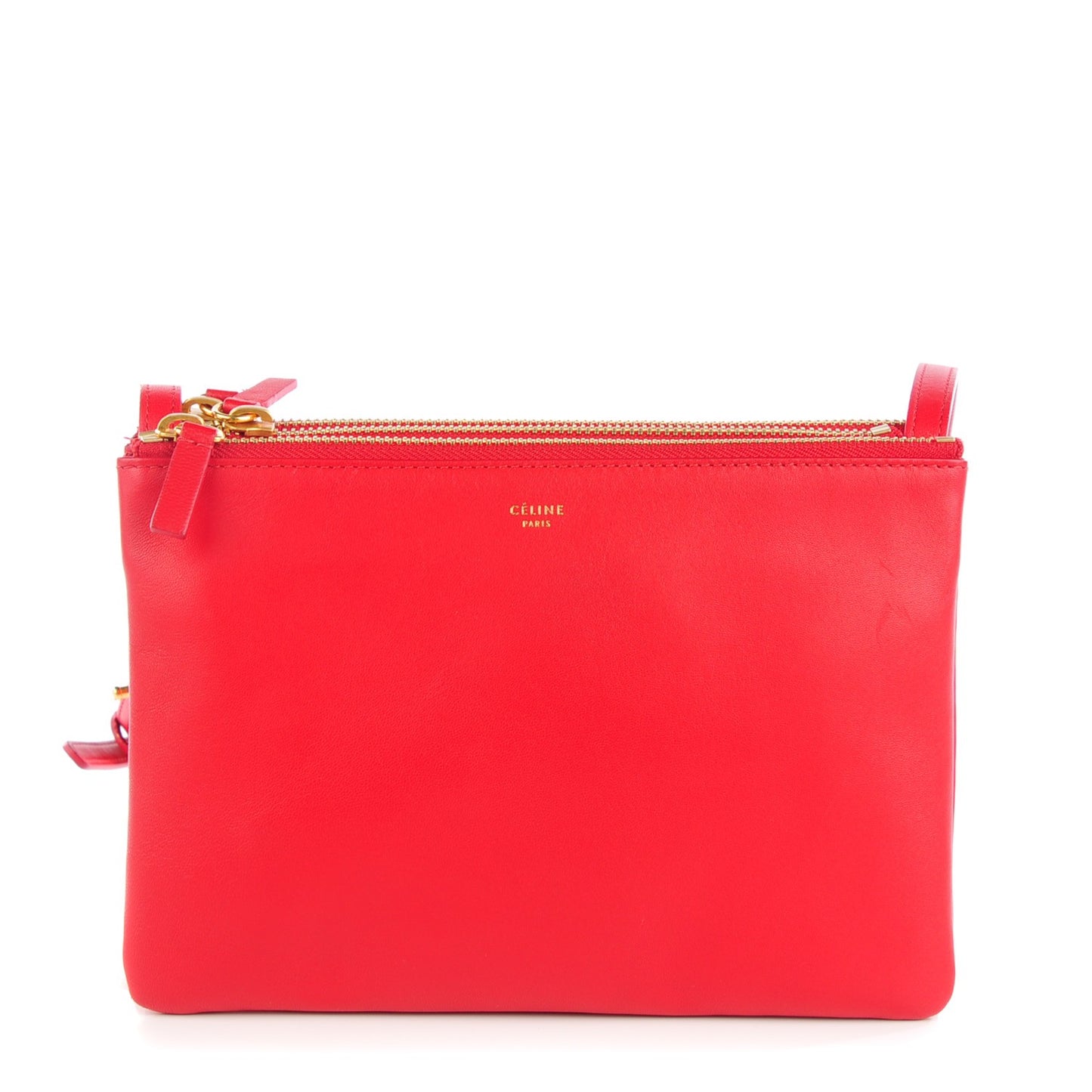 Lambskin Small Trio Crossbody Bag Scarlet