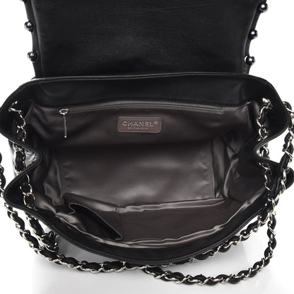 Chanel Lambskin Pearl Obsession Flap Black 6 of 8