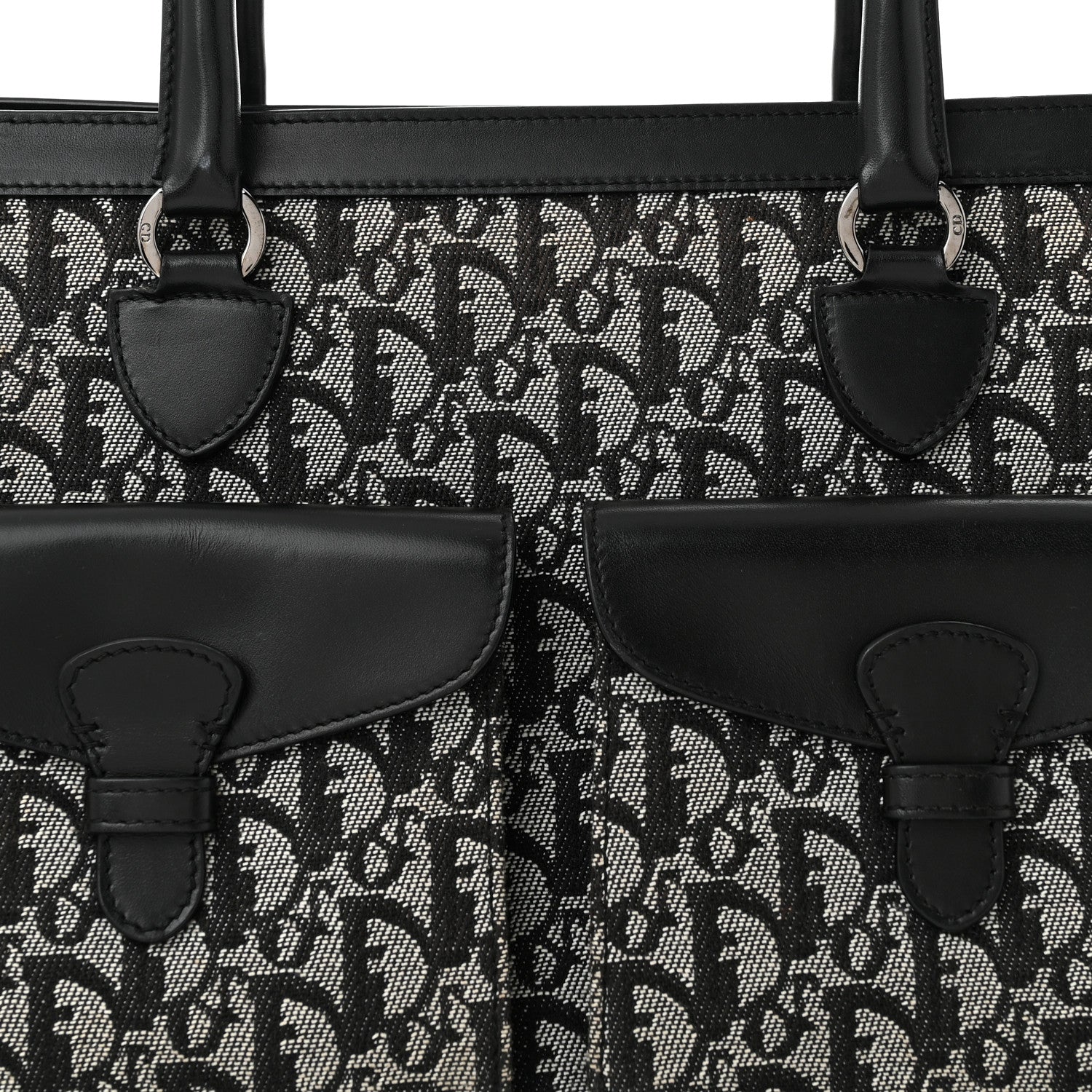 Christian Dior Monogram Tote Black 8 of 12