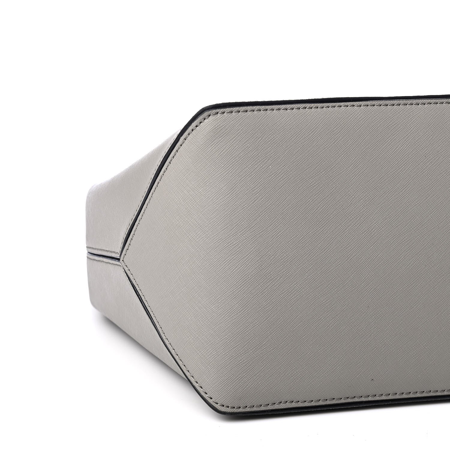 Marc Jacobs Calfskin Embossed Logo East West Shopper Tote Grey 8 of 9