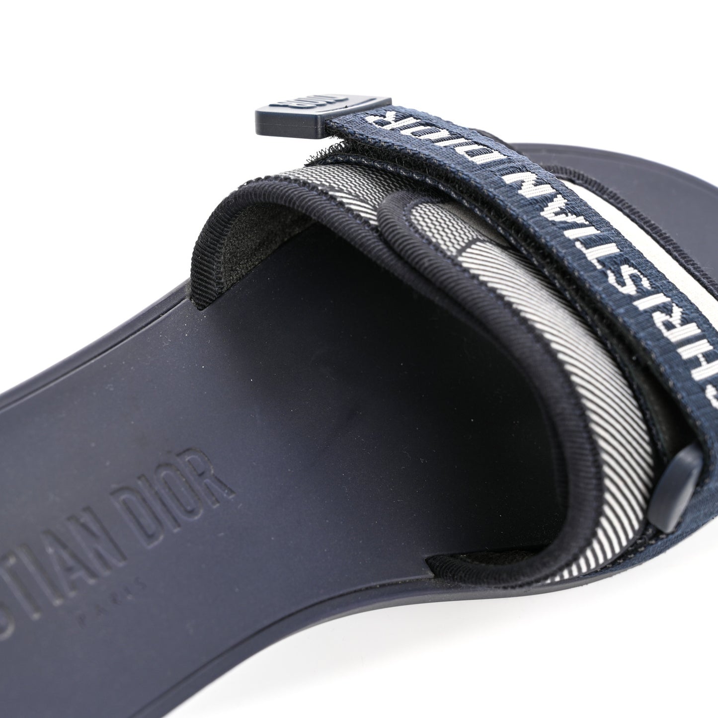 Technical Stretch Fabric Camouflage Dio(r)evolution Slide Sandals 41 Deep Blue