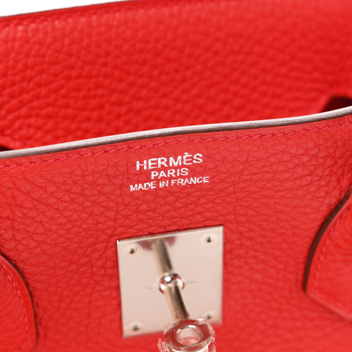 Hermes Togo BIRKIN 35 Rouge Casaque 6 of 11