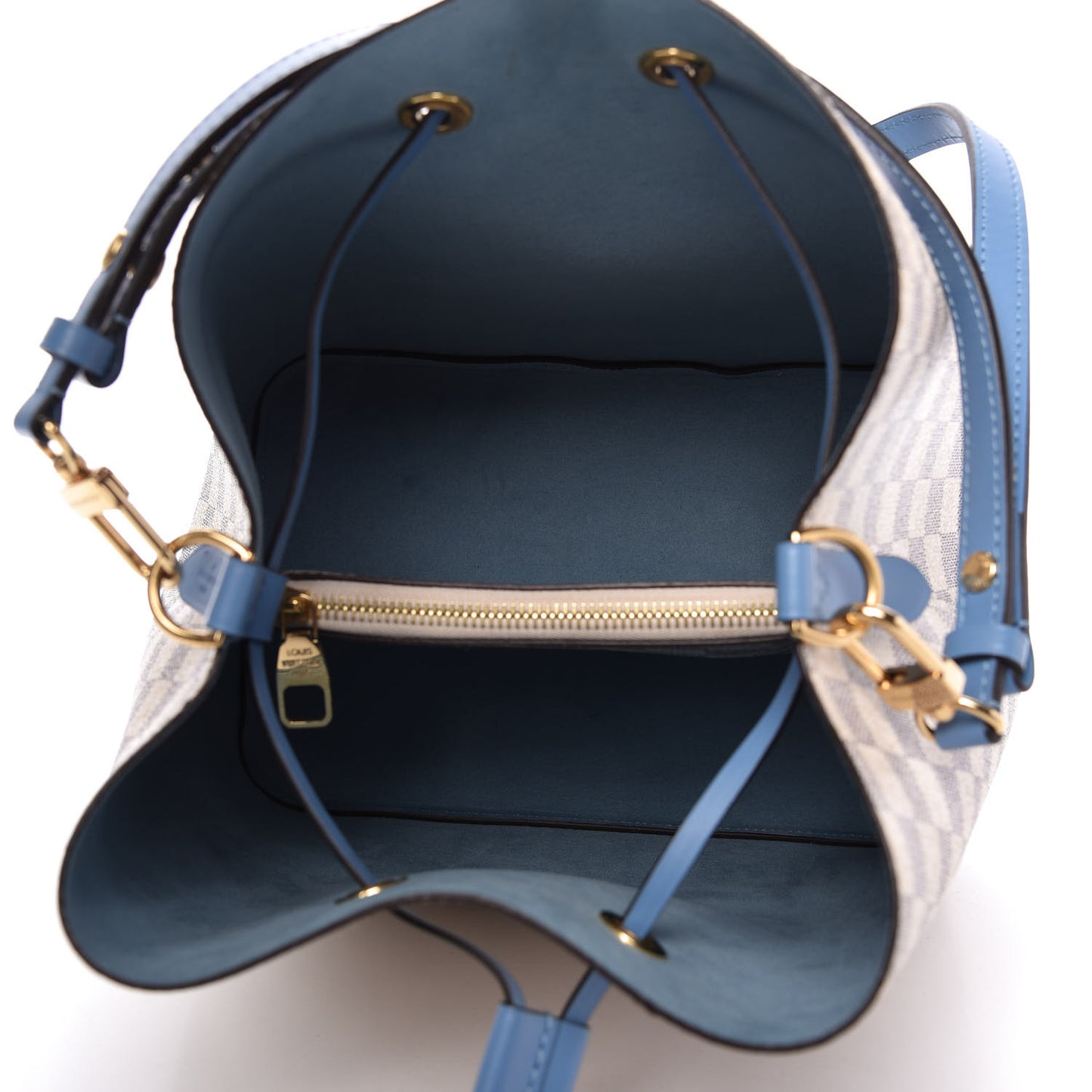 Damier Azur Neonoe MM Bleuet