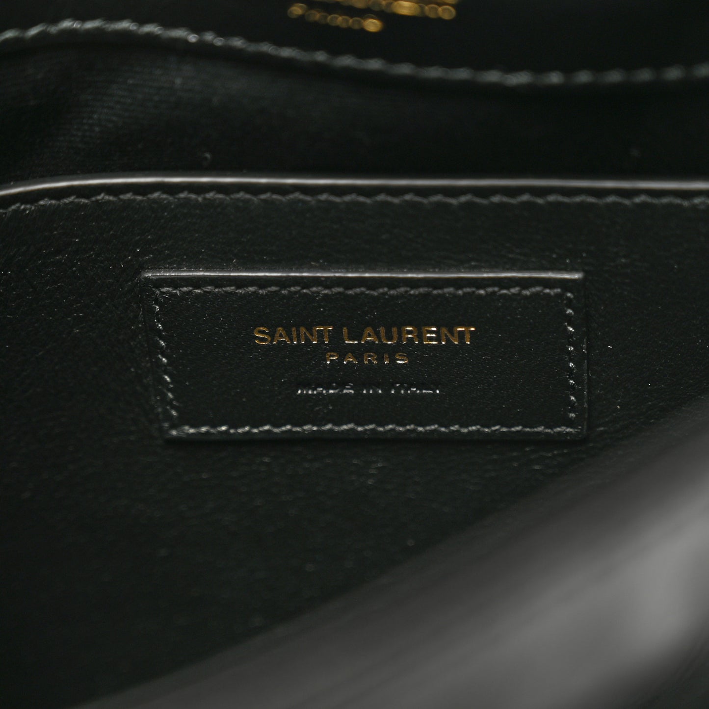 Crinkled Calfskin Matelasse Monogram Baby Niki Chain Satchel Black