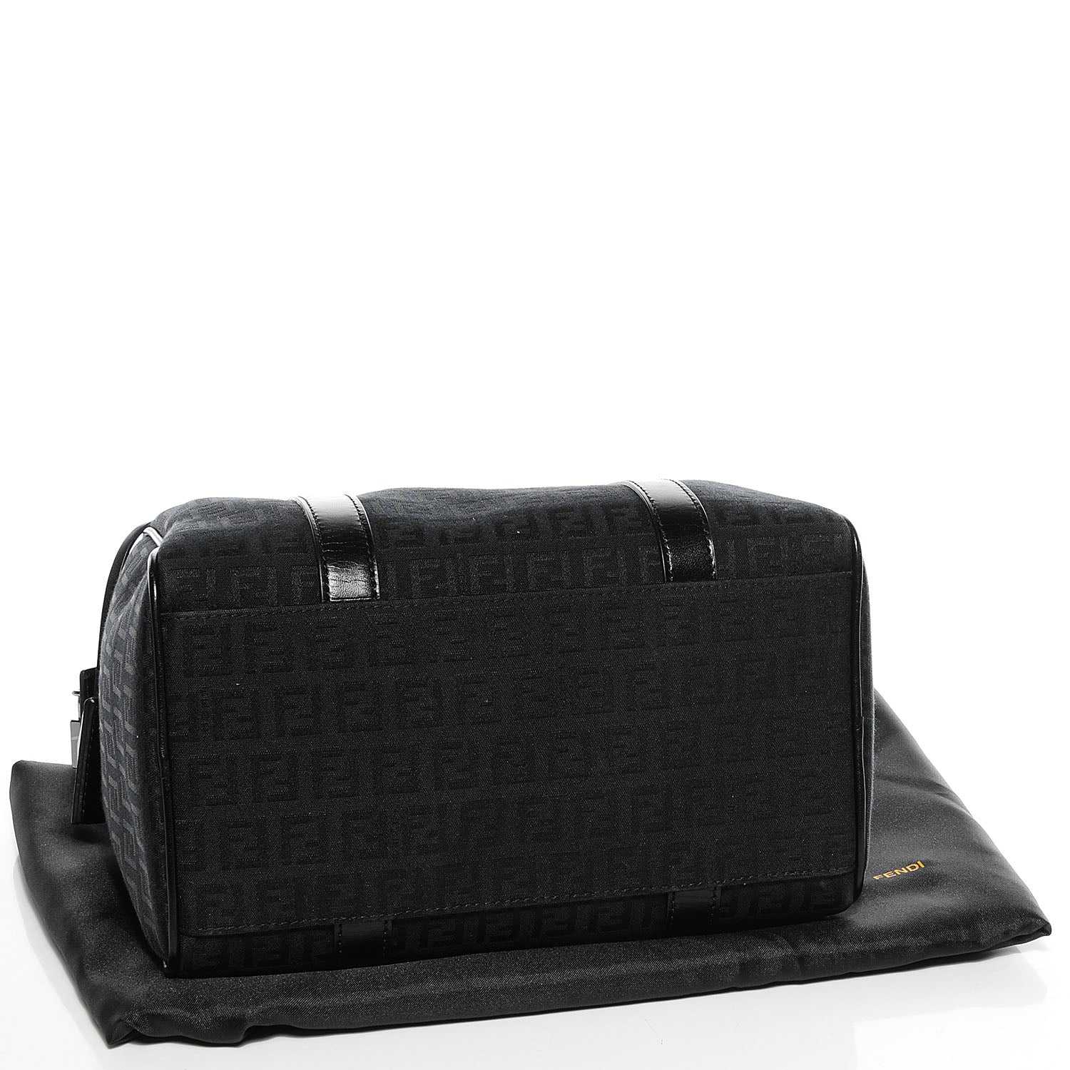 Fendi Zucchino Vitello Small Boston Black 4 of 9