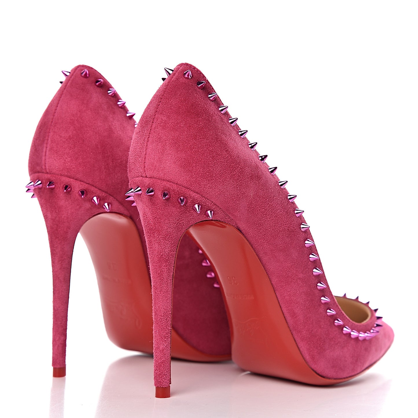 Veau Velours Anjalina 100 Pumps 36 Fuxia