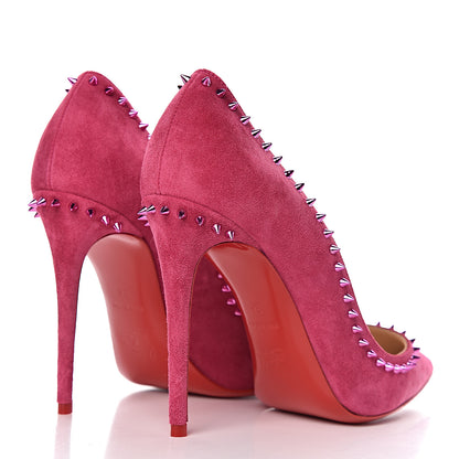 Christian Louboutin Veau Velours Anjalina 100 Pumps 36 Fuxia 4 of 8