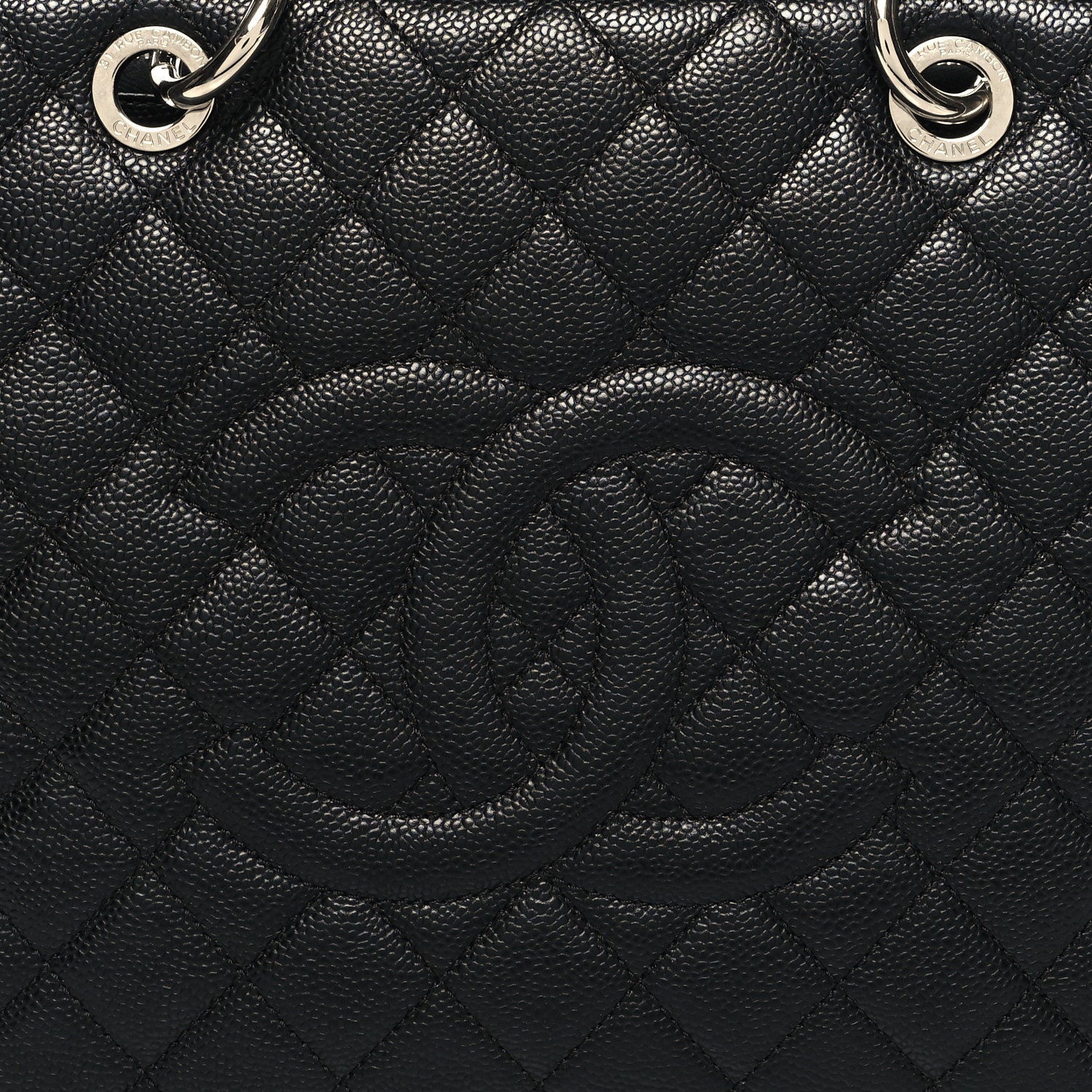 Chanel Caviar Quilted Grand Shopping Tote GST Black 9 of 11