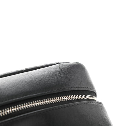 Chanel Lambskin Quilted Medium Curvy Pouch Cosmetic Case Black 10 of 10