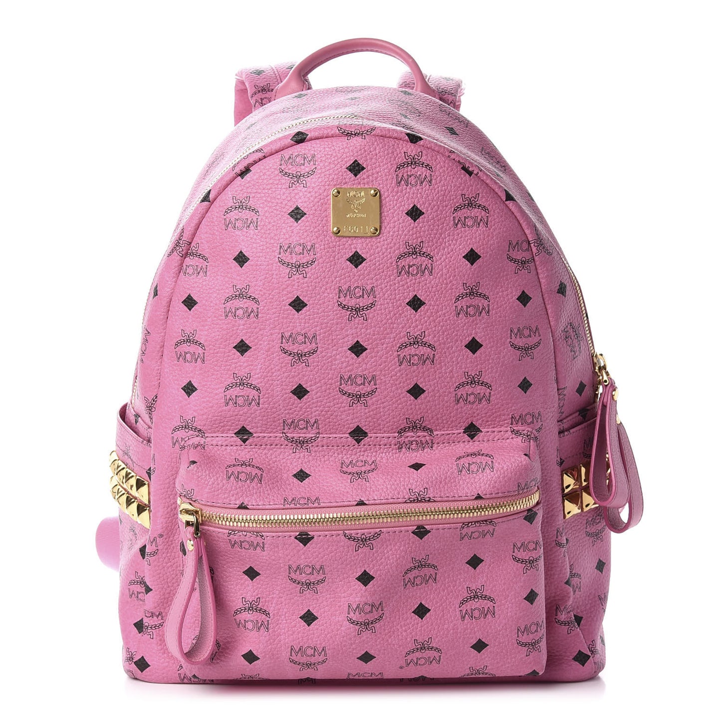 Visetos Medium Side Studs Stark Backpack Pink