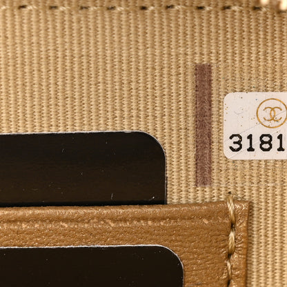 Chanel Lambskin Quilted CC Pearl Crush Camera Case Beige 7 of 11