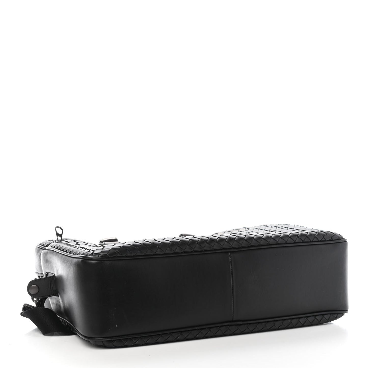 Calfskin Leggero Intrecciato Briefcase Black