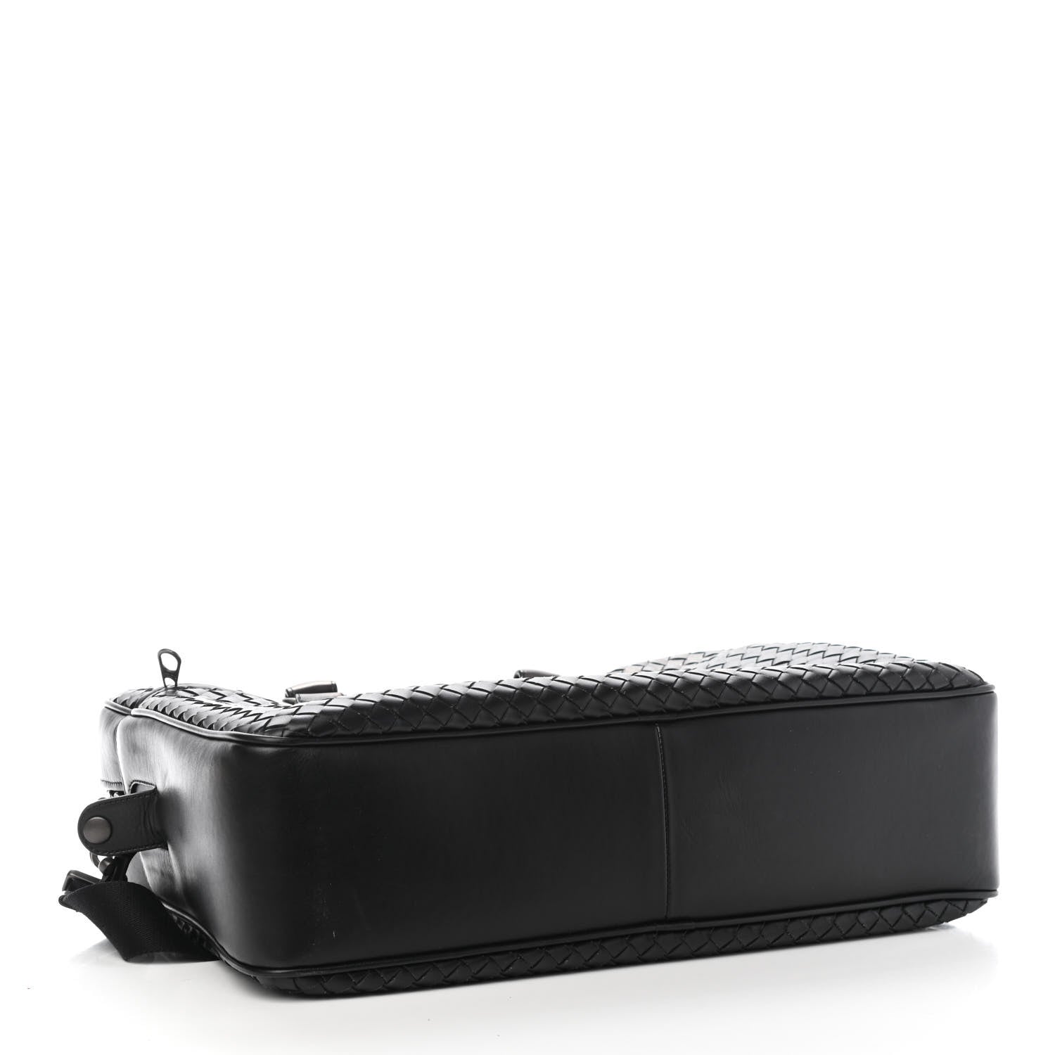 Bottega Veneta Calfskin Leggero Intrecciato Briefcase Black 3 of 4