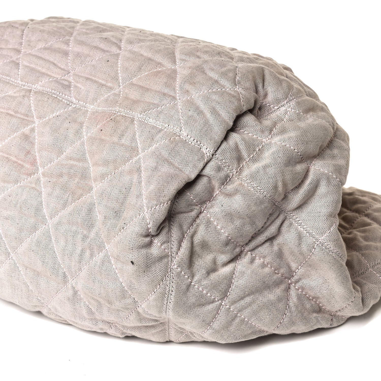 Chanel Denim Quilted Stretch Spirit Large Cabas Tote Light Pink 9 of 18