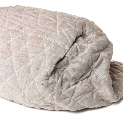 Chanel Denim Quilted Stretch Spirit Large Cabas Tote Light Pink 9 of 18