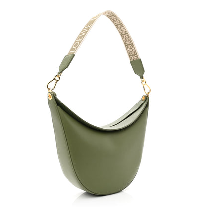 Loewe Satin Calfskin Jacquard Luna Bag Avocado Green 5 of 11