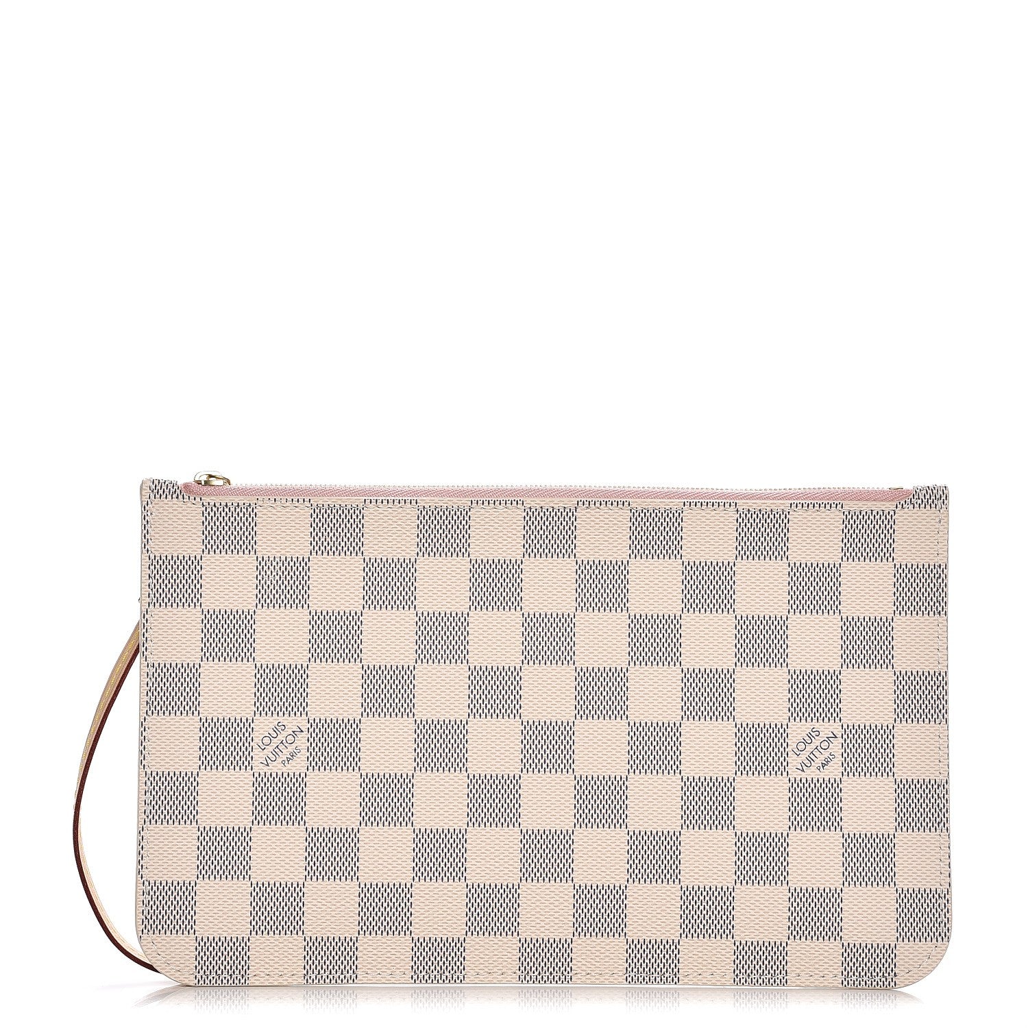 Louis Vuitton Damier Azur Neverfull MM GM Pochette Rose Ballerine 1 of 7