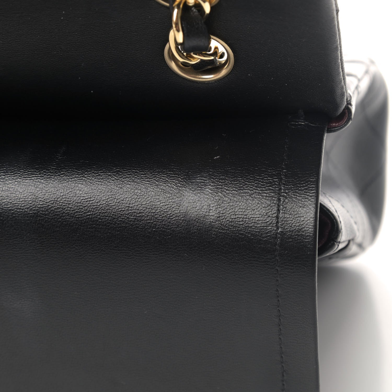 Chanel Lambskin Quilted Medium Double Flap Black 7 of 7