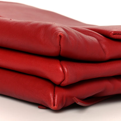 Lanvin Lambskin Quilted Medium Sugar Flap Shoulder Bag Red 11 of 11