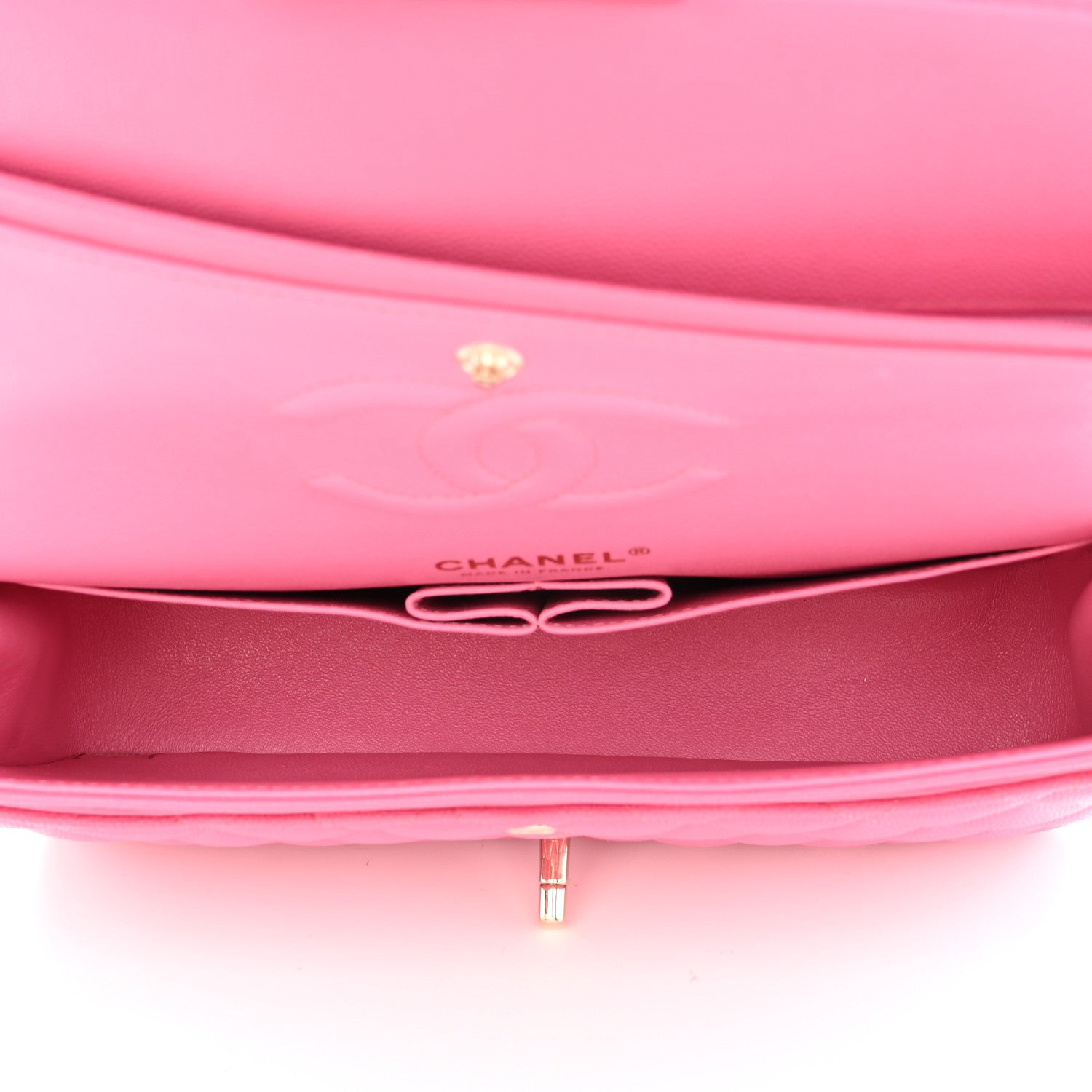 Chanel Caviar Quilted Medium Double Flap Pink 5 of 10