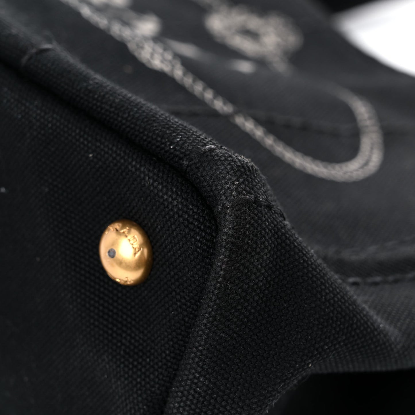 Canapa Small Logo Tote Black