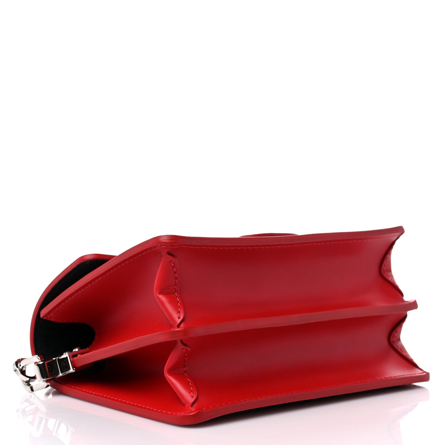 Louis Vuitton Patent Calfskin Monogram Lace Dauphine Mini Red 4 of 9