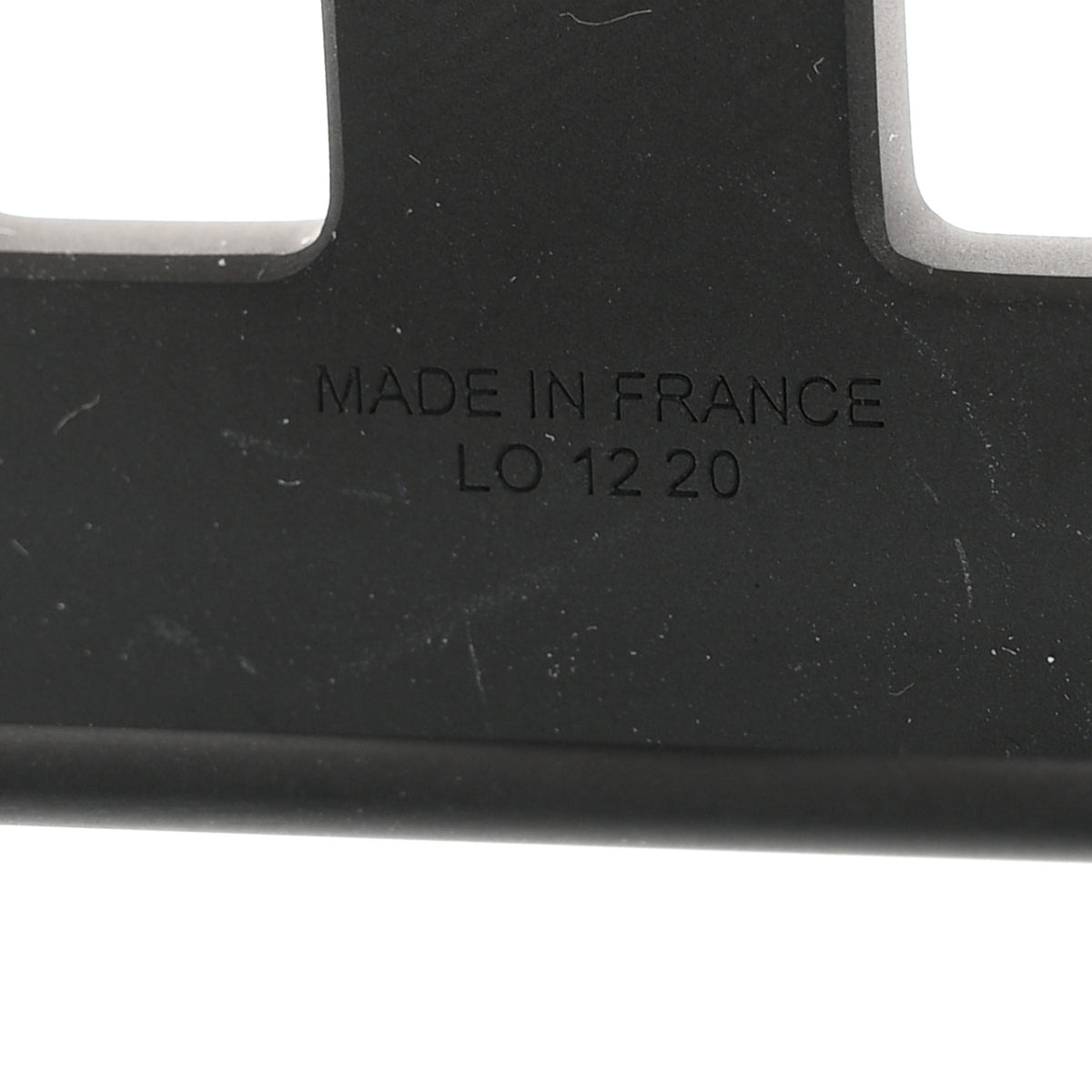 PVD Plated 32mm H Belt Buckle Black