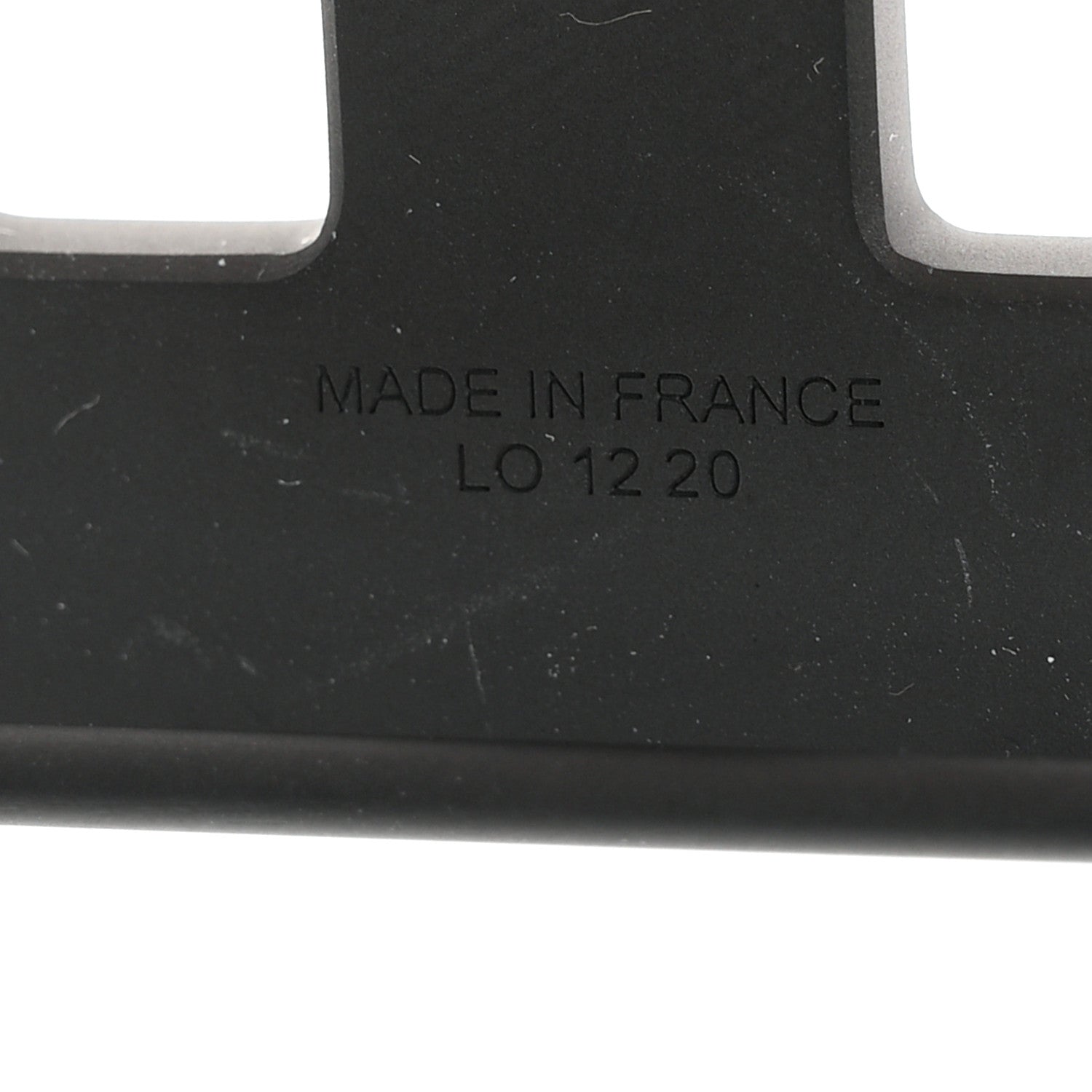 Hermes PVD Plated 32mm H Belt Buckle Black 3 of 3