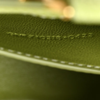 Saint Laurent Calfskin Lizard Embossed Le 5 A 7 Mini Hobo Dull Lime 7 of 10