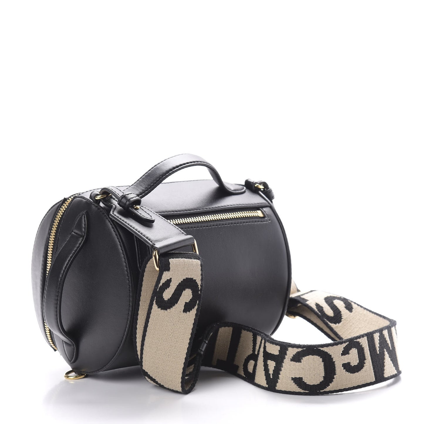 Eco Alter Nappa Perforated Logo Shoulder Bag Black