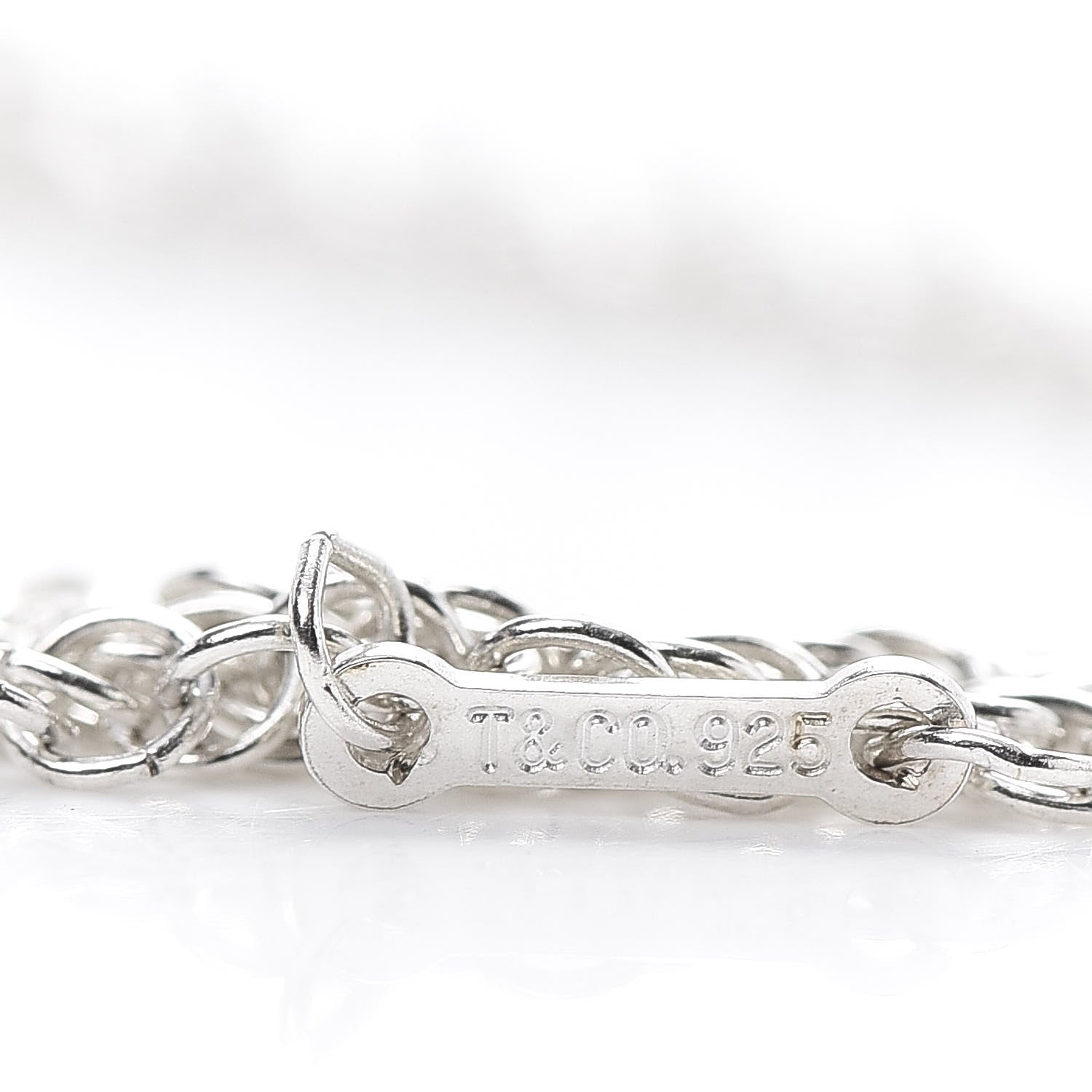 Tiffany Sterling Silver Elsa Peretti Mesh Bib Necklace 5 of 6