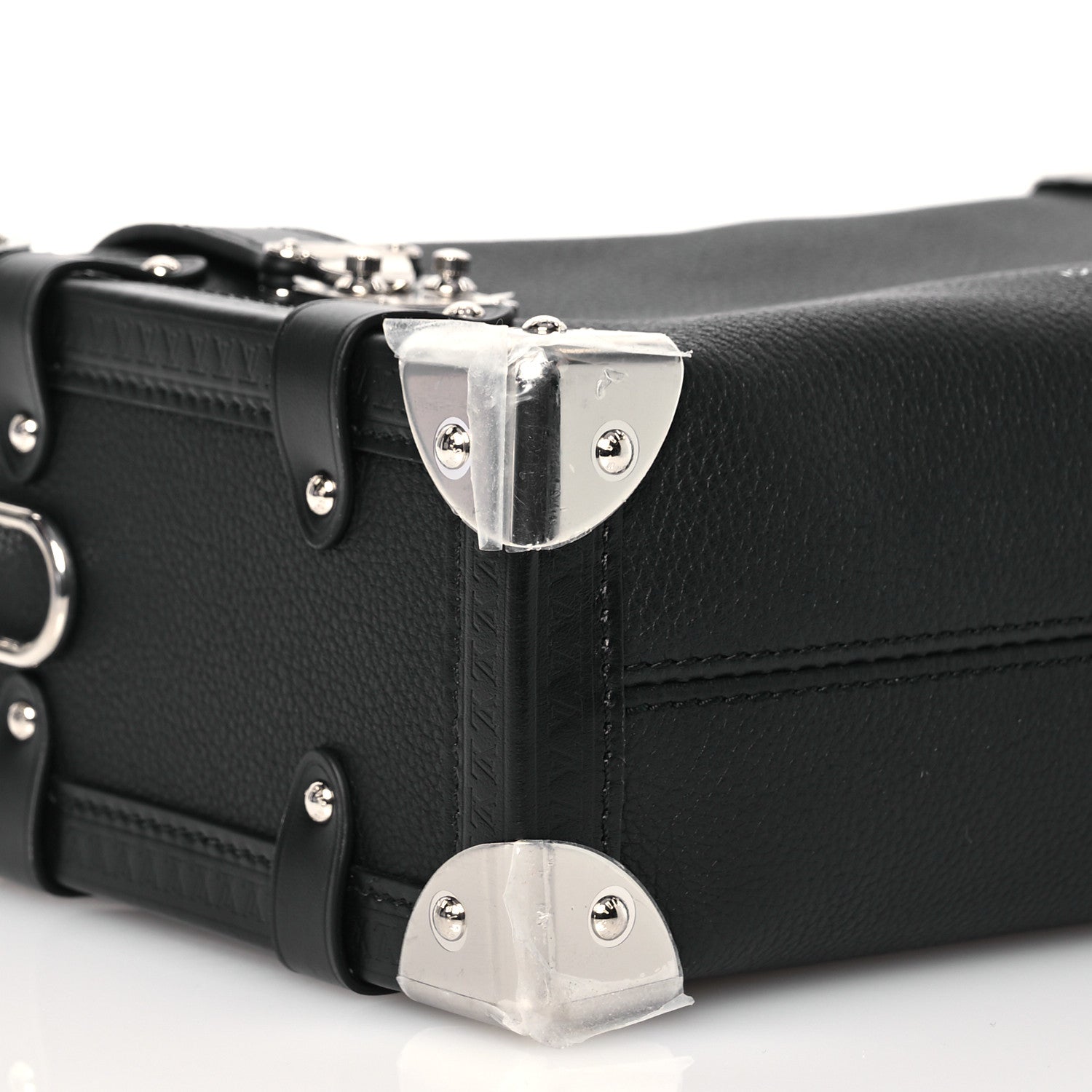 Louis Vuitton Calfskin Side Trunk MM Black 8 of 15