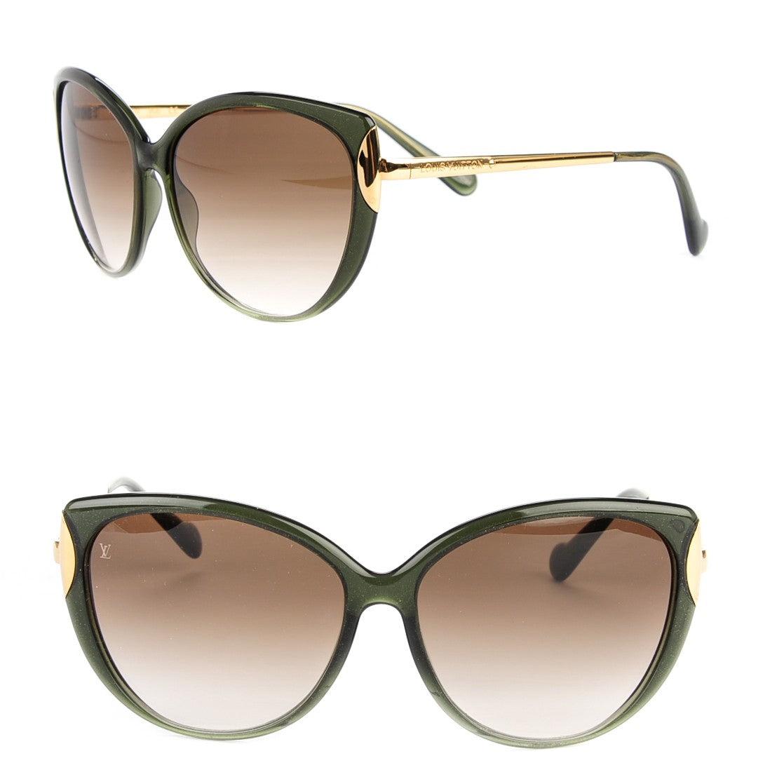 Louis Vuitton Garance Sunglasses Z0753W Green Glitter 1 of 7