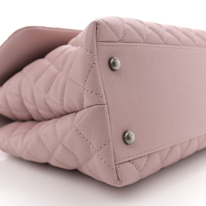 Chanel Caviar Quilted Medium Coco Handle Flap Light Pink 9 of 10