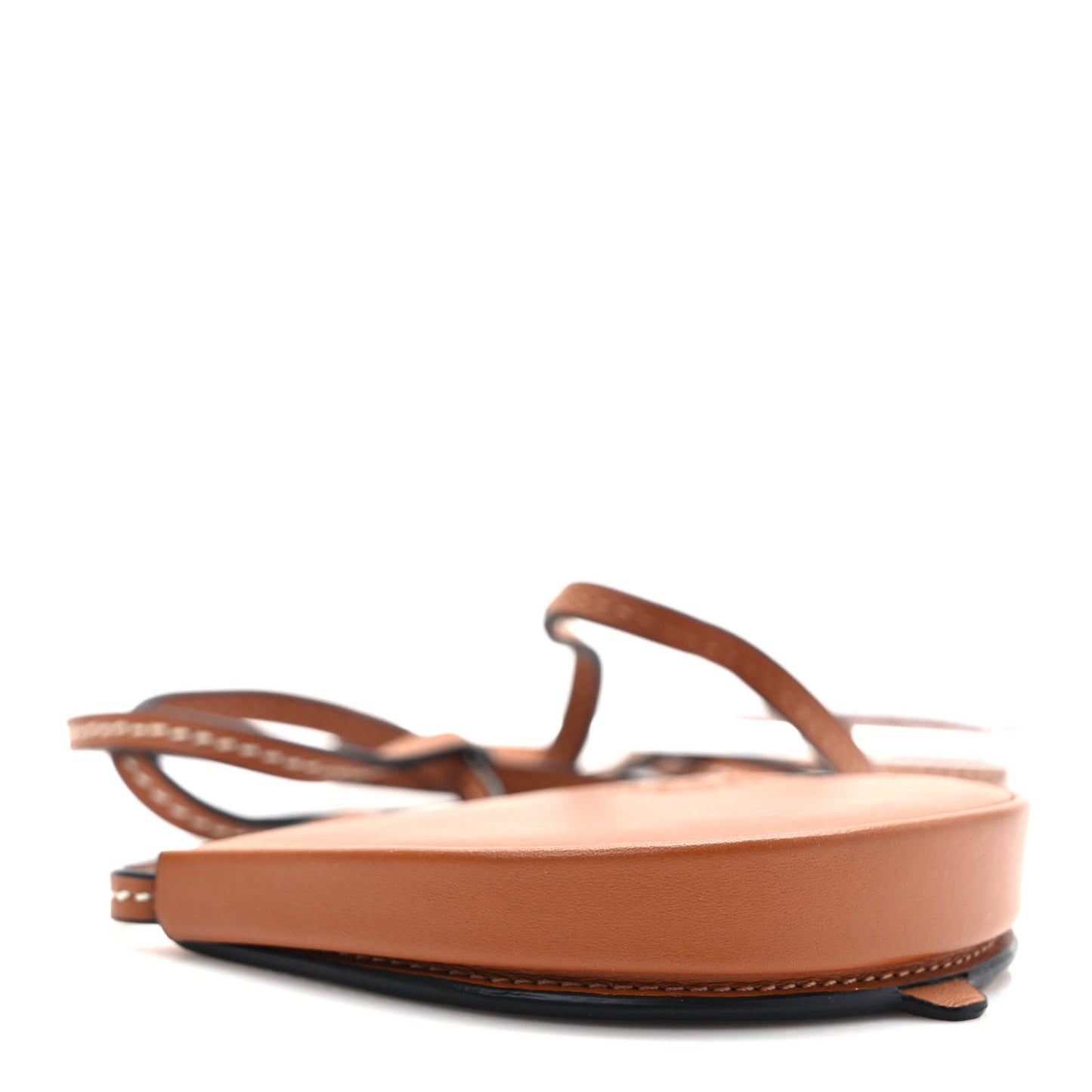 Soft Calfskin Mini Heel Pouch Tan