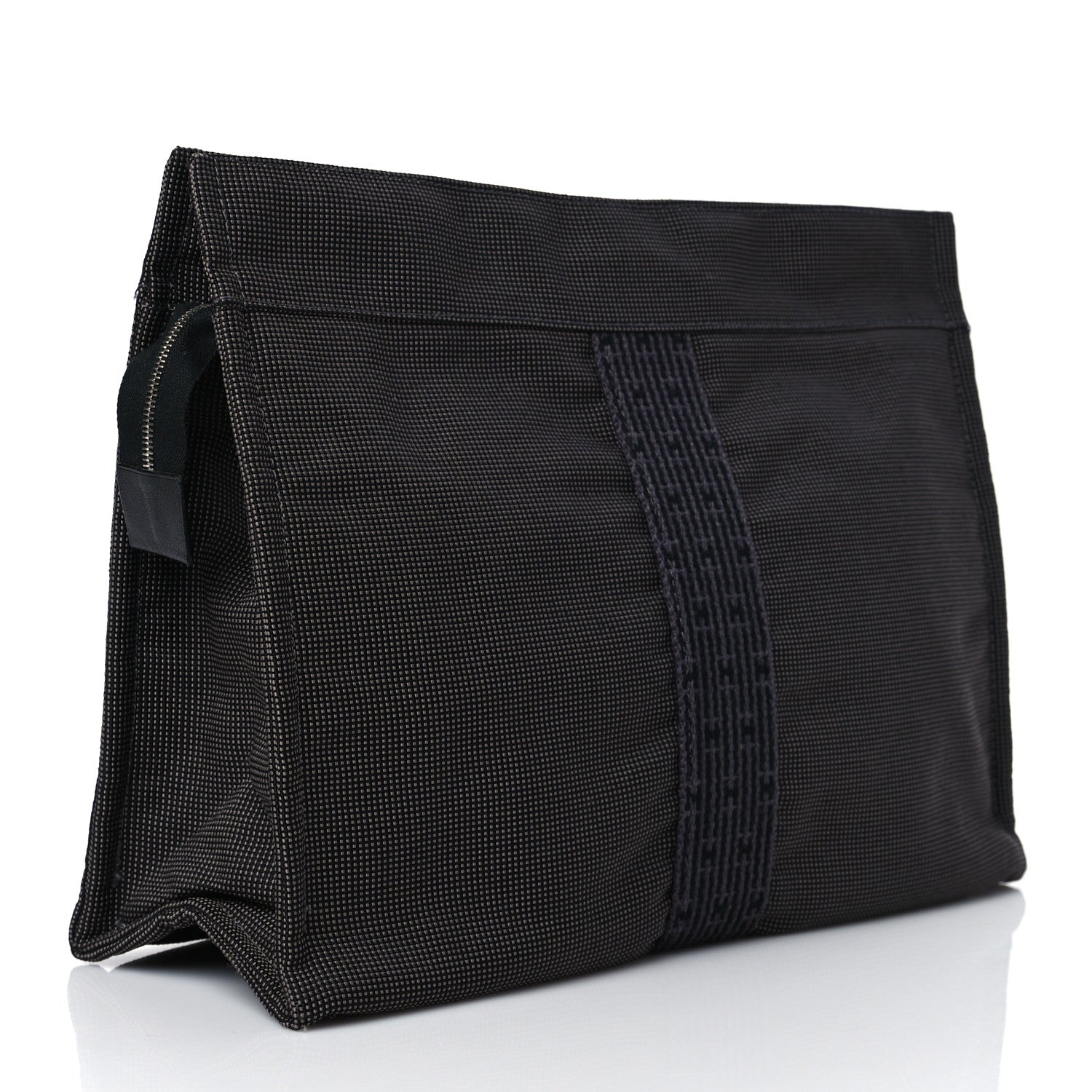 Hermes Canvas Herline Travel Cosmetic Pouch 3 of 9
