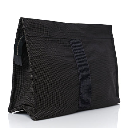 Hermes Canvas Herline Travel Cosmetic Pouch 3 of 9
