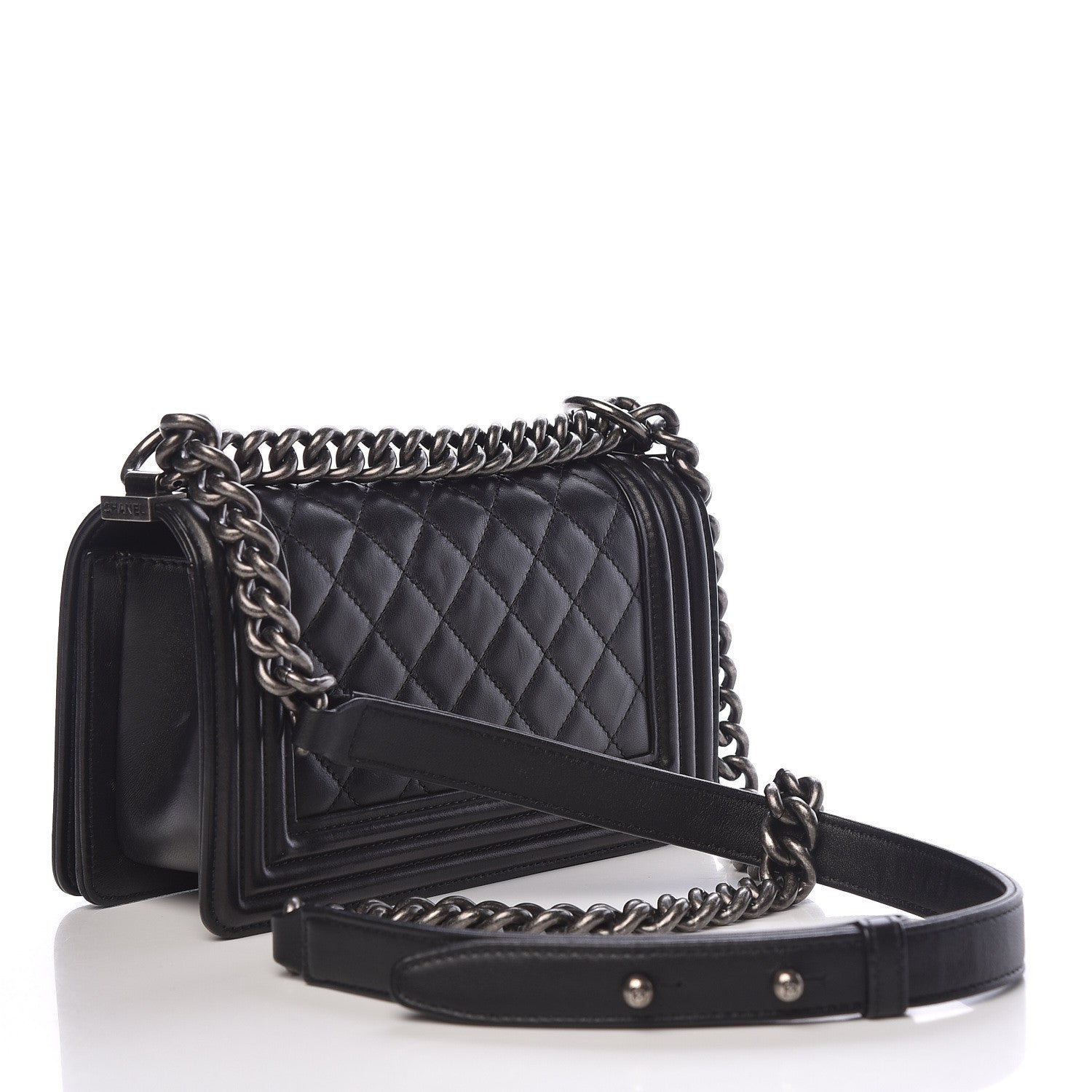 Chanel Calfskin Quilted Small Boy Flap Black 3 of 19