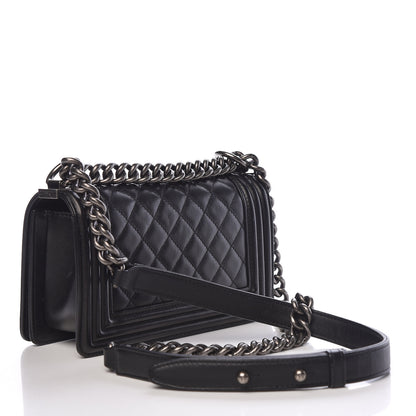 Chanel Calfskin Quilted Small Boy Flap Black 3 of 19