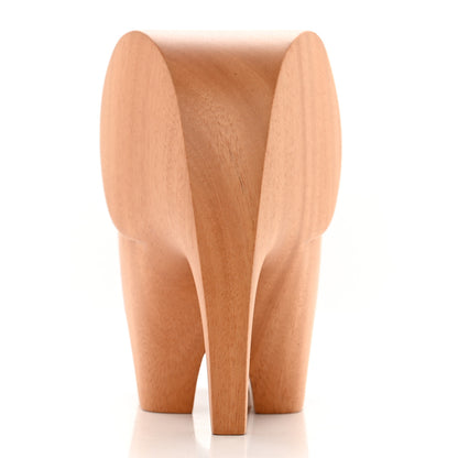 Hermes Mahogany Wood Elephant Lao Paperweight Naturel 4 of 8