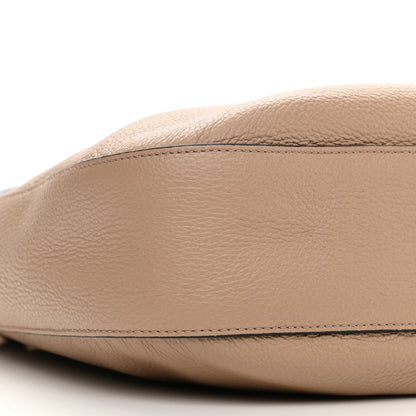 Prada Vitello Phenix Zippered Messenger Hobo Cammeo 9 of 11