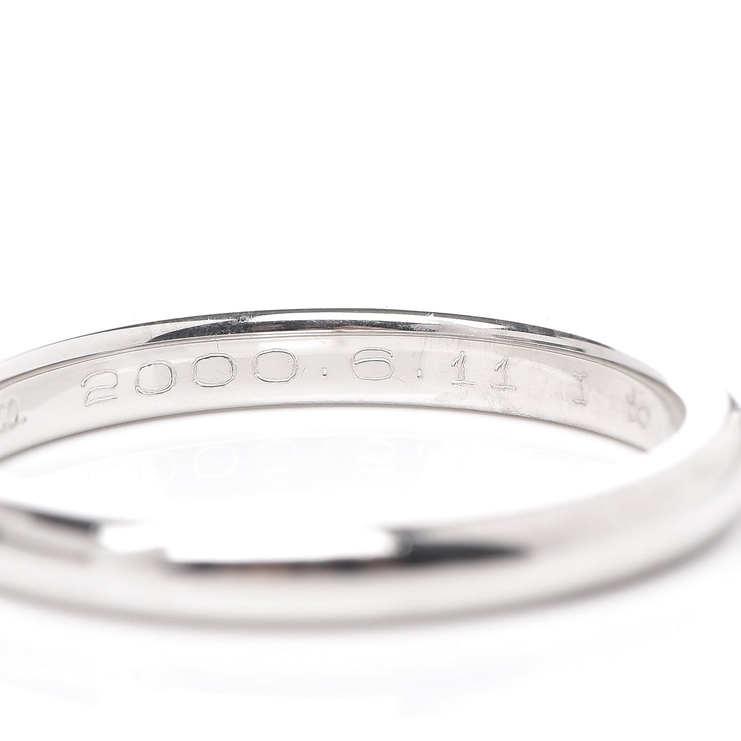 Platinum Diamond Elsa Peretti Band Ring 60 9