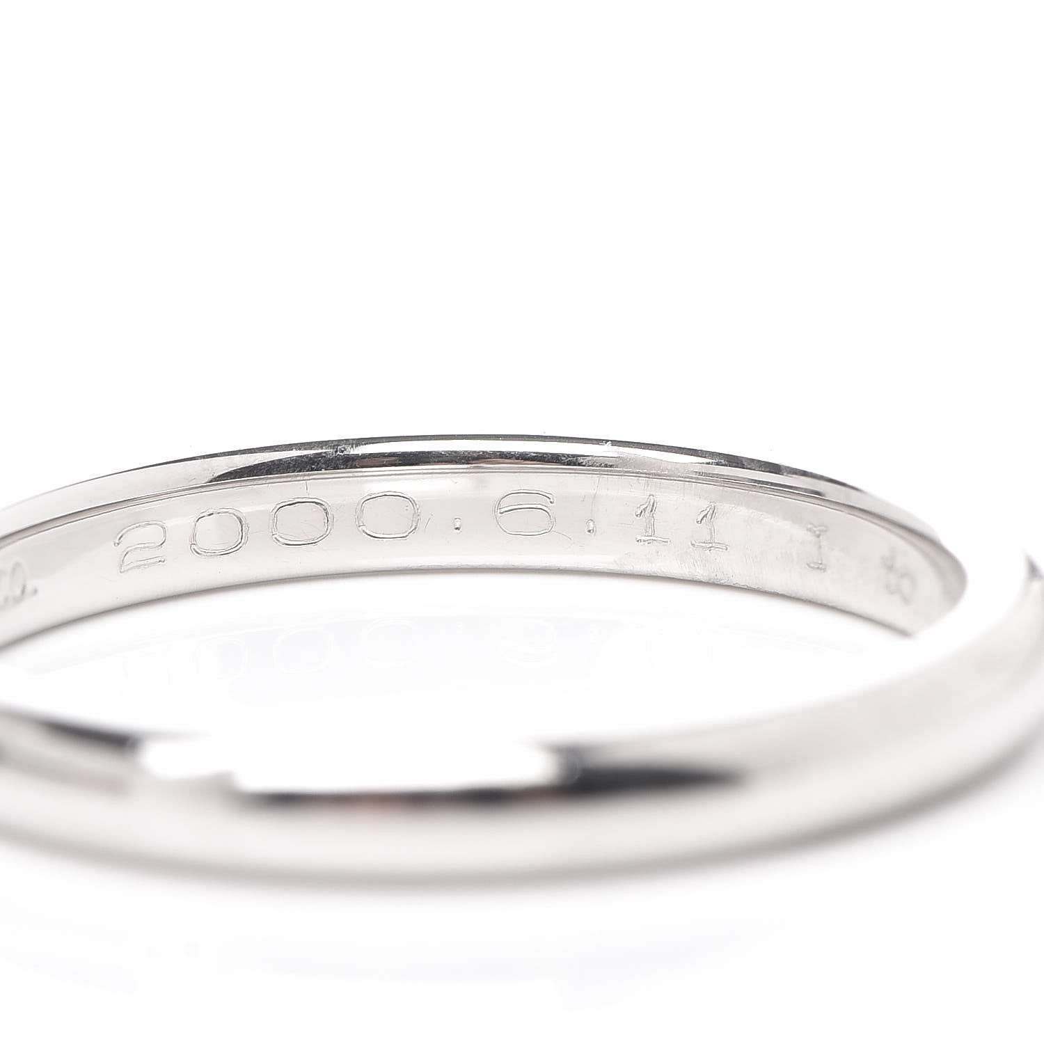 Tiffany Platinum Diamond Elsa Peretti Band Ring 60 9 6 of 7